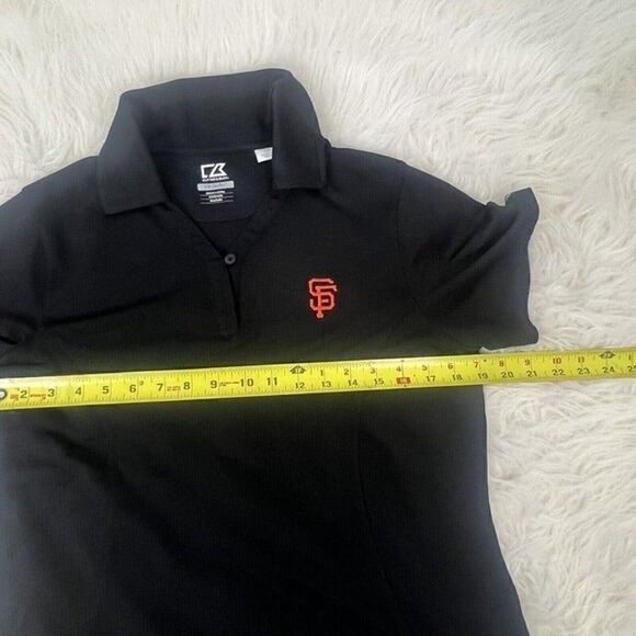 Cutter & Buck San Francisco Giants Women's CB DryTec Genre Polo Black Shirt Lrg - Picture 7 of 12